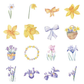 Spring Flowers - Self Adhesive Sticker Box