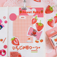 Strawberry - Self Adhesive Sticker Box