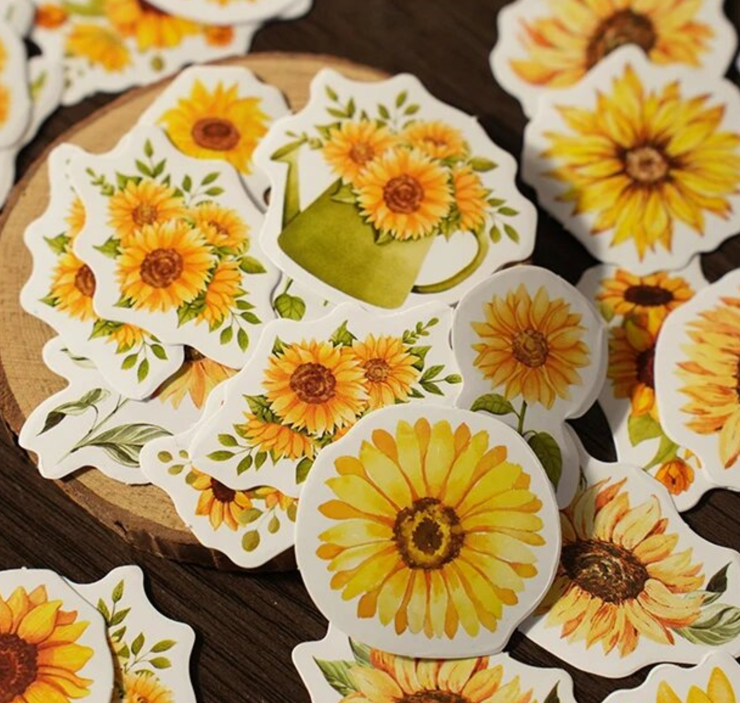 Sunflowers - Self Adhesive Sticker Box