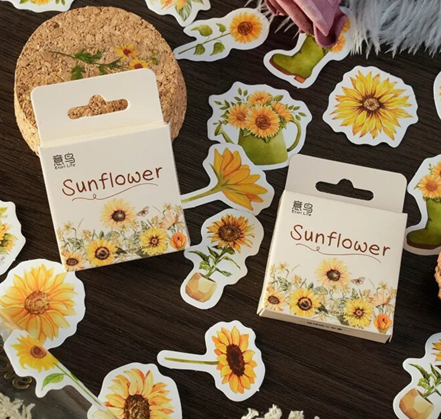 Sunflowers - Self Adhesive Sticker Box