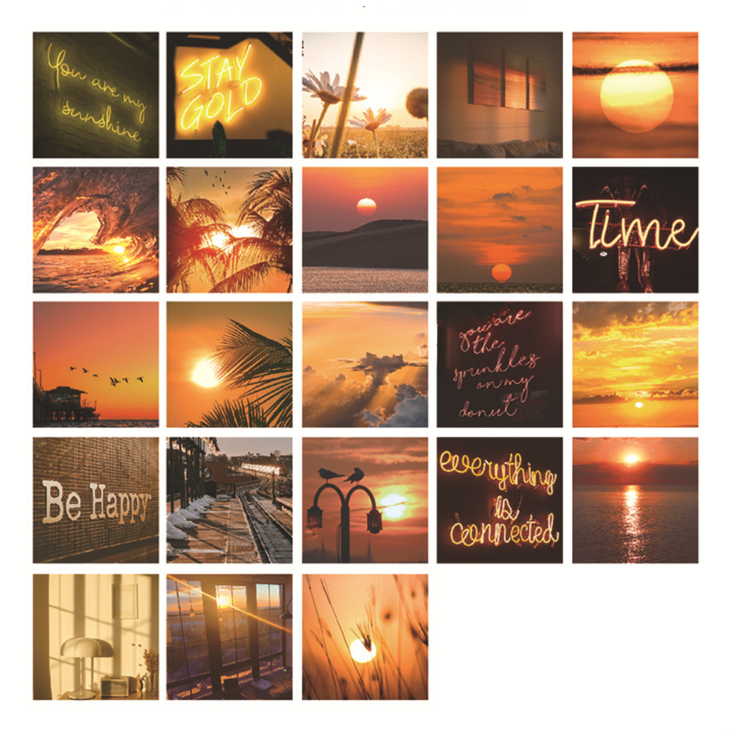 Sunset Scenery - Self Adhesive Sticker Box