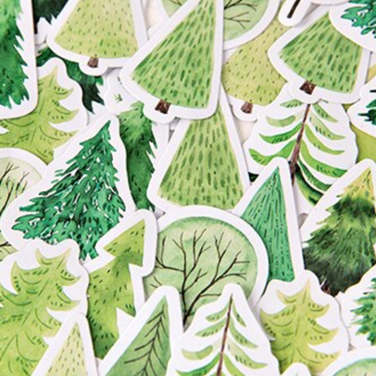 This Is A Forest With A Difference - Self Adhesive Sticker Box