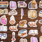 Vintage Library - Self Adhesive Sticker Box