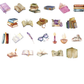 Vintage Library - Self Adhesive Sticker Box