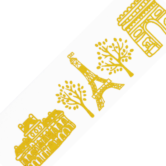 Parisian Life Gold Foil - Washi Tape