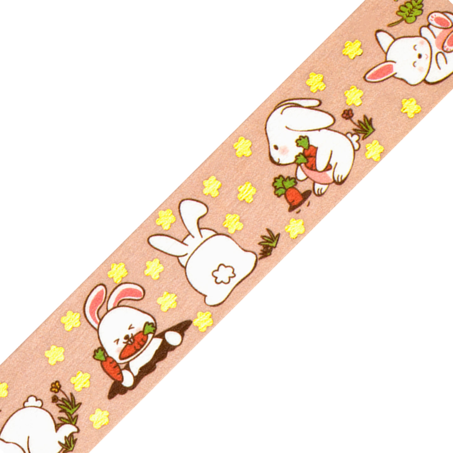 Playful Bunnies Gold Foil - Washi Tape