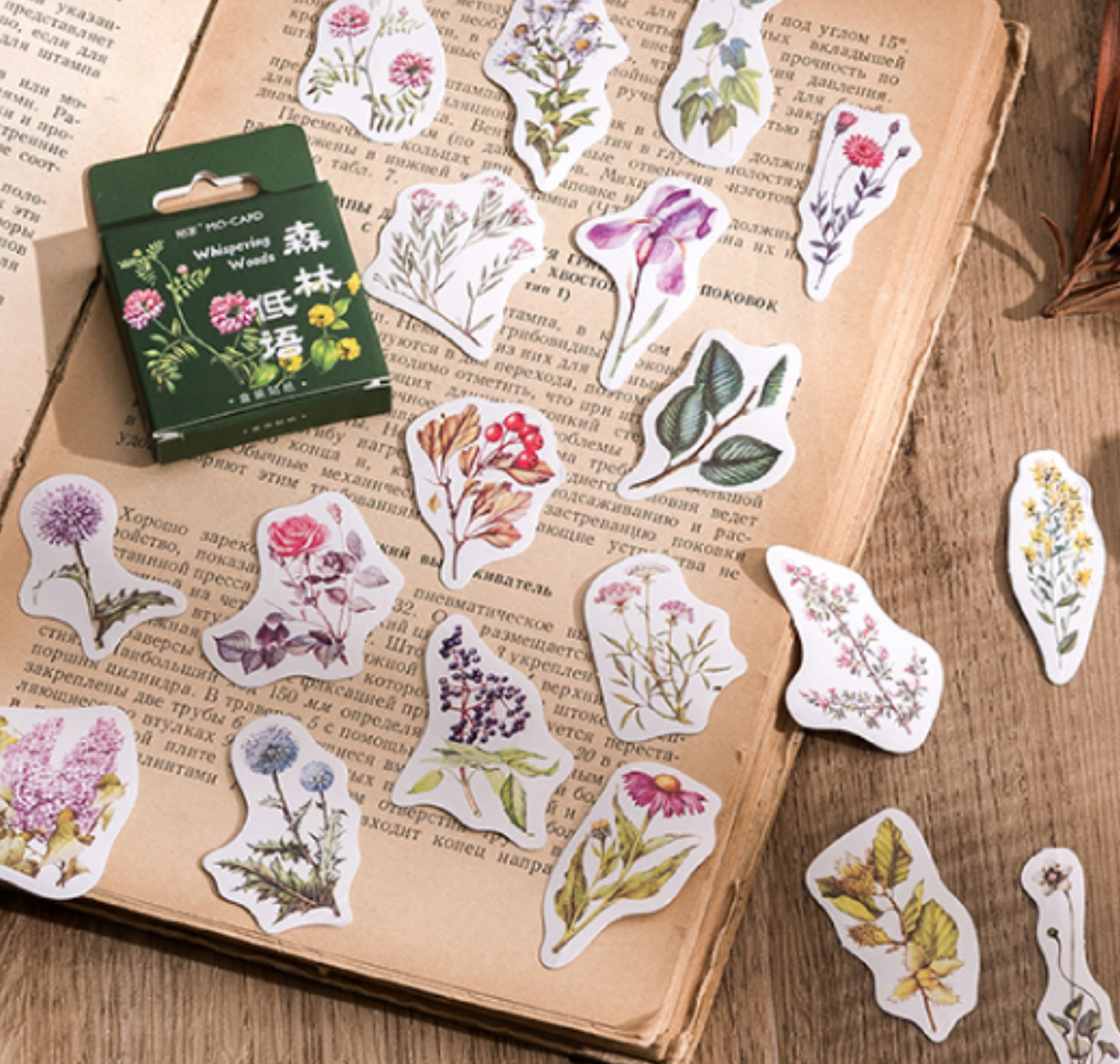 Whispering Woods - Self Adhesive Sticker Box