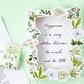 White Flowers & Ivy - Self Adhesive Sticker Box