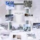 White Snow Scenes - Self Adhesive Sticker Box